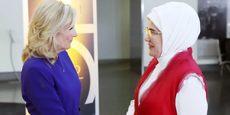 Emine Erdoğan, Jill Biden’ın ev sahipliğindeki resepsiyona katıldı