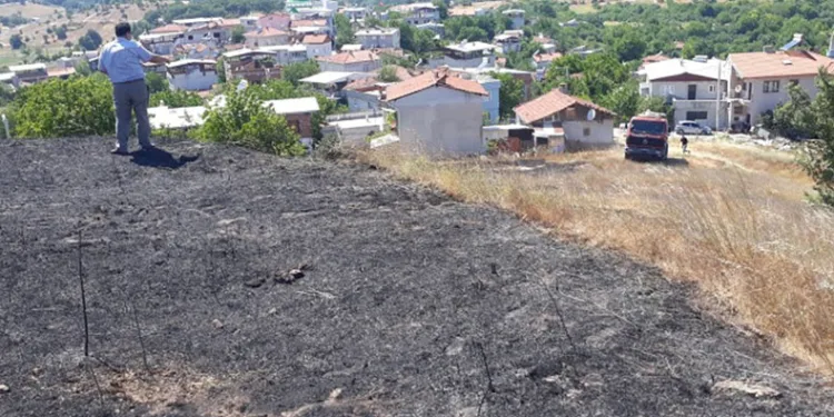 Bursa’da otluk alanda çıkan yangın söndürüldü