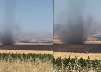 Adıyaman’da hortum görüntülendi