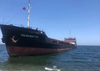 Mudanya’da yük gemisi karaya oturdu