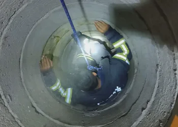 5 metrelik kuyuda gerçekleştirilen zorlu kurtarma operasyonu