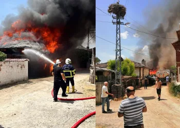 Sinop’ta 6 ev yanarak kullanılamaz hale geldi