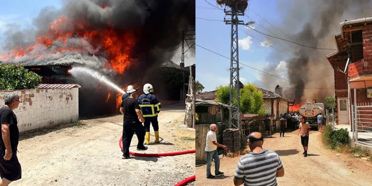 Sinop’ta 6 ev yanarak kullanılamaz hale geldi