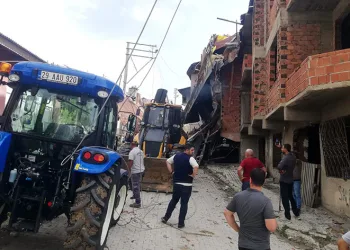 Şiran’ı fırtına vurdu