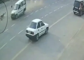 Çarpışmanın etkisiyle metrelerce havaya uçtu