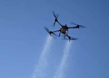 Gurbetçilerin üzerine drondan gül suyu serptiler