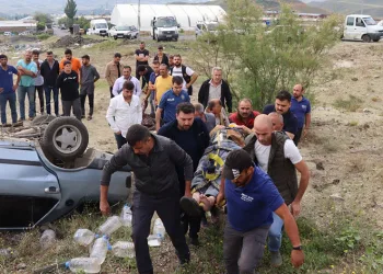 Erzurum’da trafik kazası: 3 yaralı