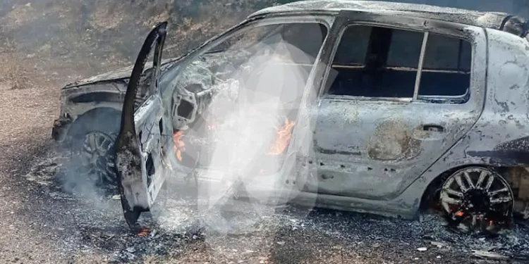 Yanan araçta bulunan kişi yaşamını yitirdi