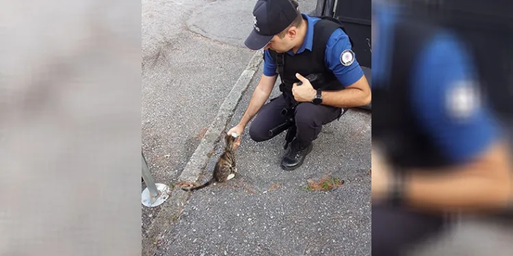Polis merkezinin yeni maskotu