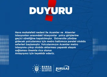 BURULAŞ’tan uyarı