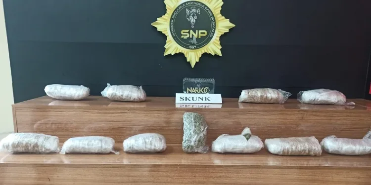 Şanlıurfa’da 6 kilo 550 gram uyuşturucu madde skunk ele geçirildi