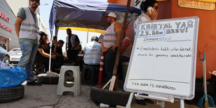 Zeytinyağı fabrikası işçileri 23 gündür grevde