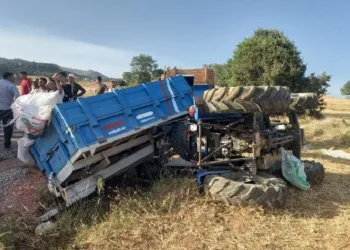 Ağır yaralanan traktör sürücüsü hayatını kaybetti