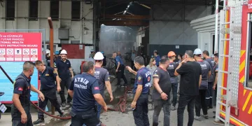 Aydın’da fabrika yangını
