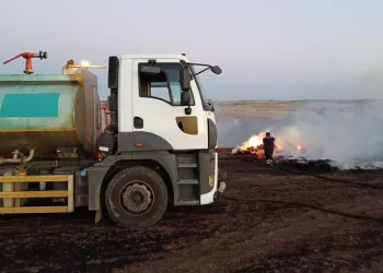 Tekirdağ’da anız yangını