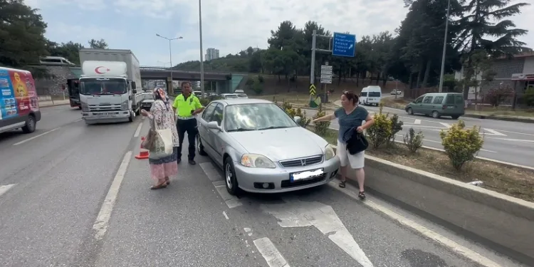 Yaya geçidi olmayan yerde kaza