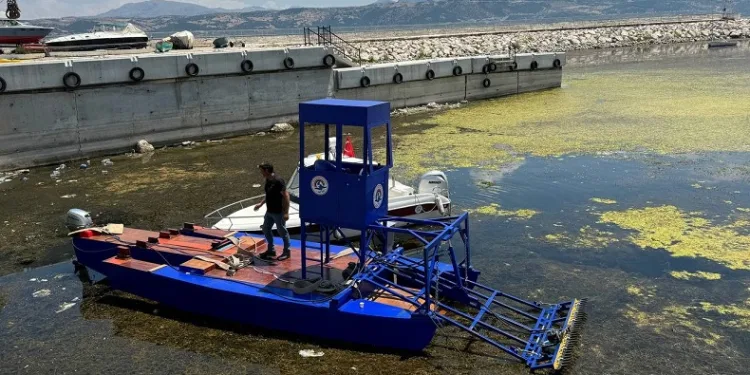 Eğirdir Gölü yüzeyindeki yosunlar temizlenecek