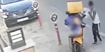 Kuryenin motosikletteki siparişleri böyle çalındı