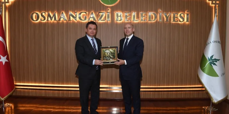 Başkan Aydın, Almanya Hessen eyaleti Bakanı Pentz’i ağırladı
