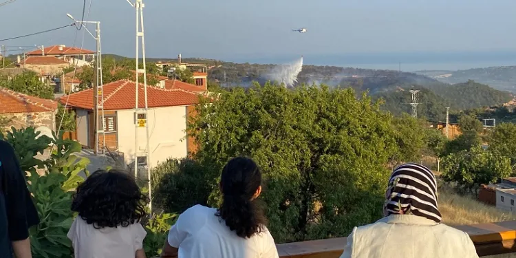 Ayvacık’taki orman yangını kontrol altına alındı