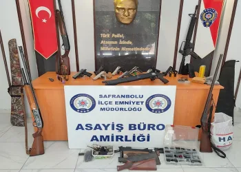 Kaçak silah tamiri yapan atölyeye baskın