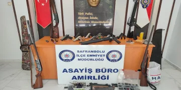 Kaçak silah tamiri yapan atölyeye baskın