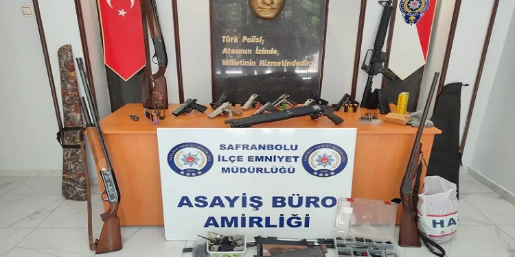 Kaçak silah tamiri yapan atölyeye baskın