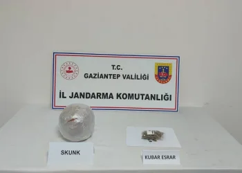 Yolcu otobüsünde 1 kilogram 750 gram skunk maddesi ele geçirildi