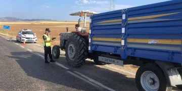 Jandarmadan tarım araçları ve traktörlere yönelik denetim