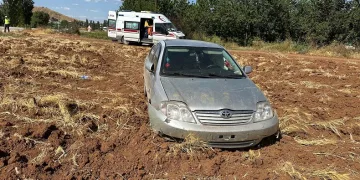 Malatya’da otomobil şarampole düştü: 3 yaralı