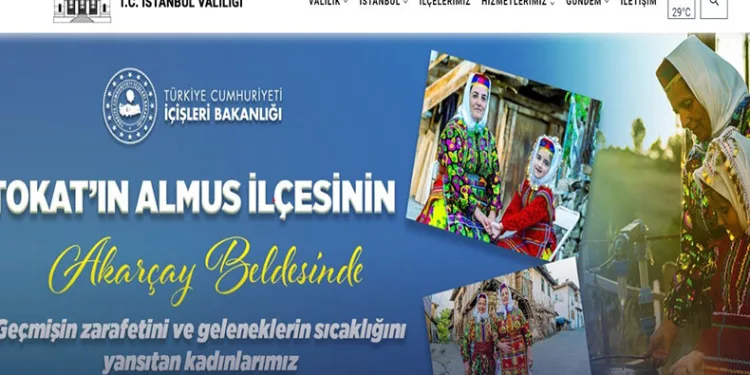 Tokatlı kadınlar 81 il valiliği ve 922 ilçe kaymakamlığı sitelerinde yer aldı