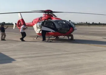 Kalp hastası bebek helikopter ambulansla Diyarbakır’a sevk edildi