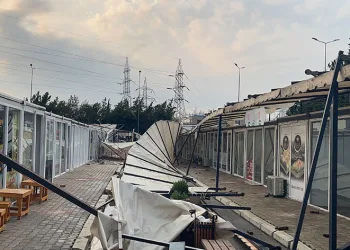 Osmaniye’de fırtınada çatılar uçtu, ağaçlar devrildi