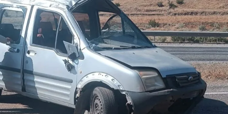 Siirt’te otomobil takla attı: 4 yaralı