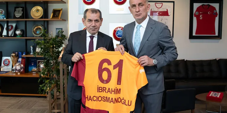 Dursun Özbek, TFF Başkanı Hacıosmanoğlu’nu ziyaret etti