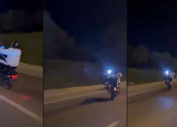 Bursa’da tek teker üstünde tehlikeli yolculuk
