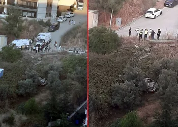Bursa’da araç şarampole uçtu: 2’si çocuk 4 yaralı