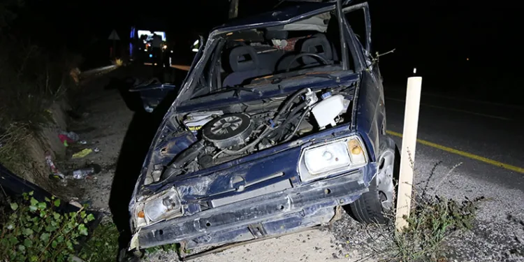Kastamonu’da otomobil takla attı: 1’i ağır 5 yaralı