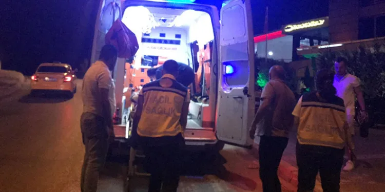 Motosikletten düşen alkolü sürücü yaralandı