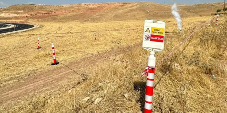Siirt’te karbondioksit gaz hattında sızıntı