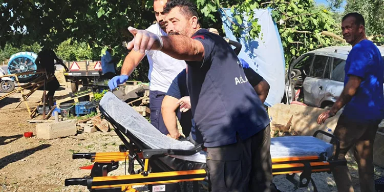 İznik’te bir otomobil sebze tezgahına çarptı