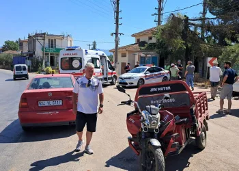 Bursa’da tarladan dönen aile kaza yaptı: 1 yaralı