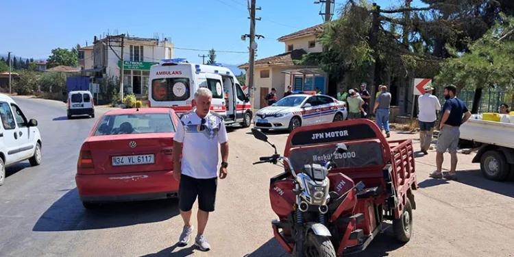 Bursa’da tarladan dönen aile kaza yaptı: 1 yaralı