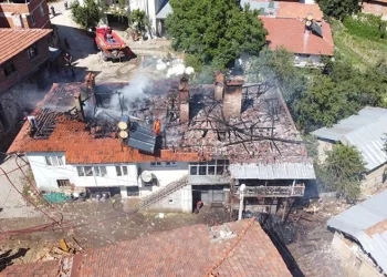 Bursa’da yangın kulesi, köyü kurtardı