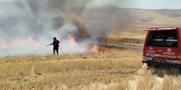 Malatya’da anız ve bahçe yangınları