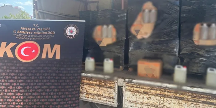 2 bin 840 litre sahte alkol ele geçirildi