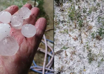 Karabük’te ceviz büyüklüğünde dolu yağdı