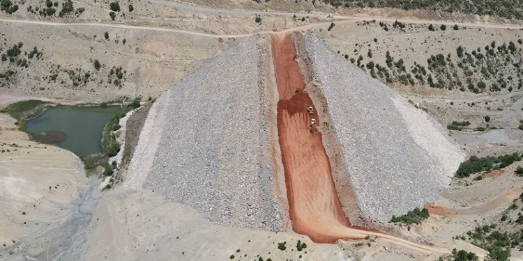 Menteş Barajı’nda inşaat çalışmaları devam ediyor