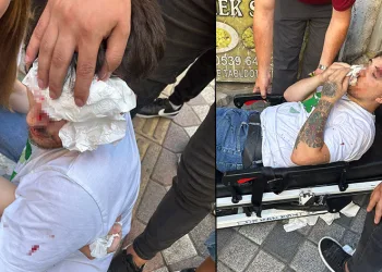 Trafik magandası dehşeti kamerada