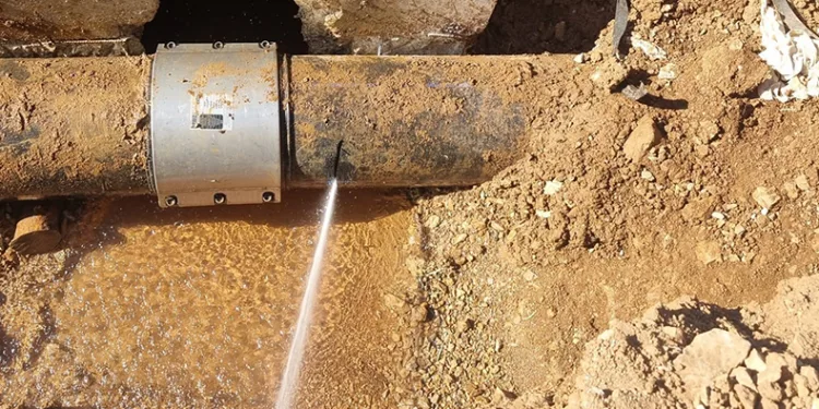 Tut ilçe içme suyu hattına saldırı